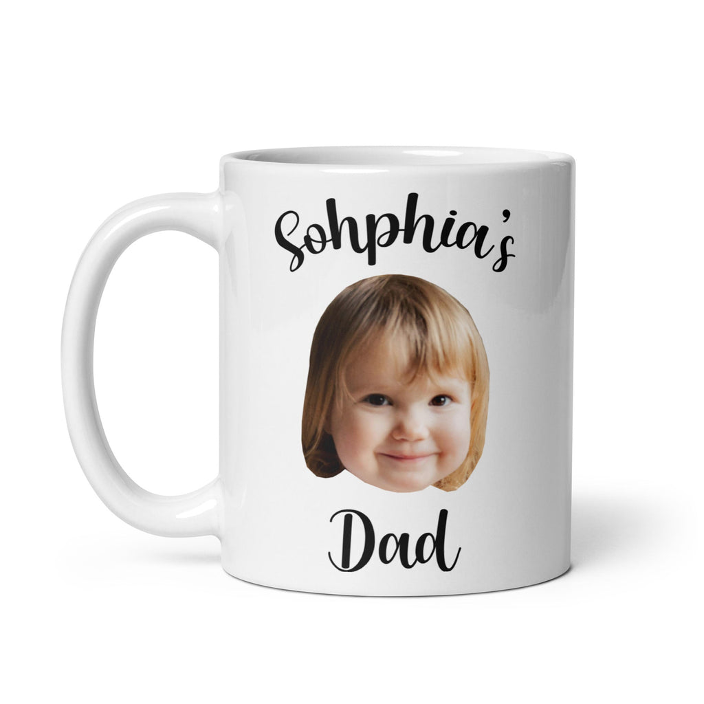 Custom Child Name Dad Mug With Photo