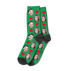 Custom Couple Face Socks