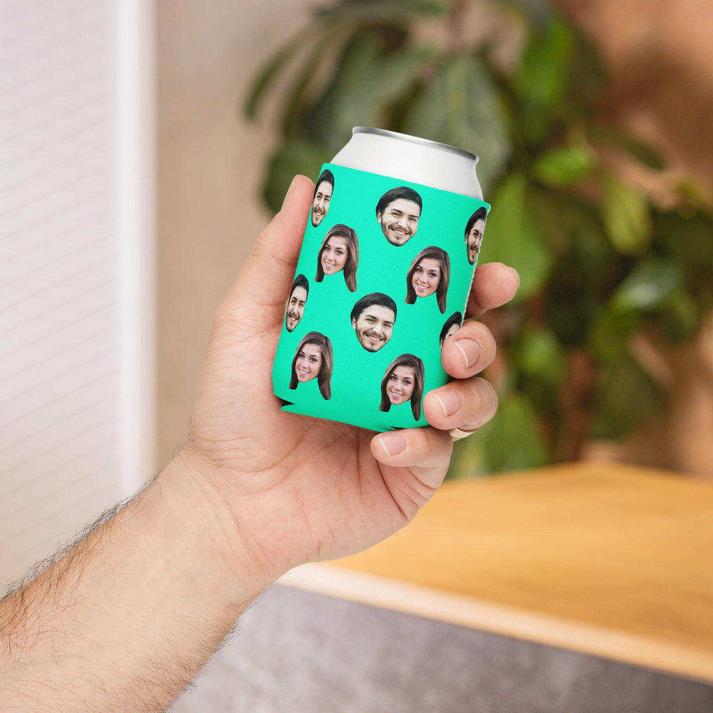 Custom Couple Faces Can Cooler
