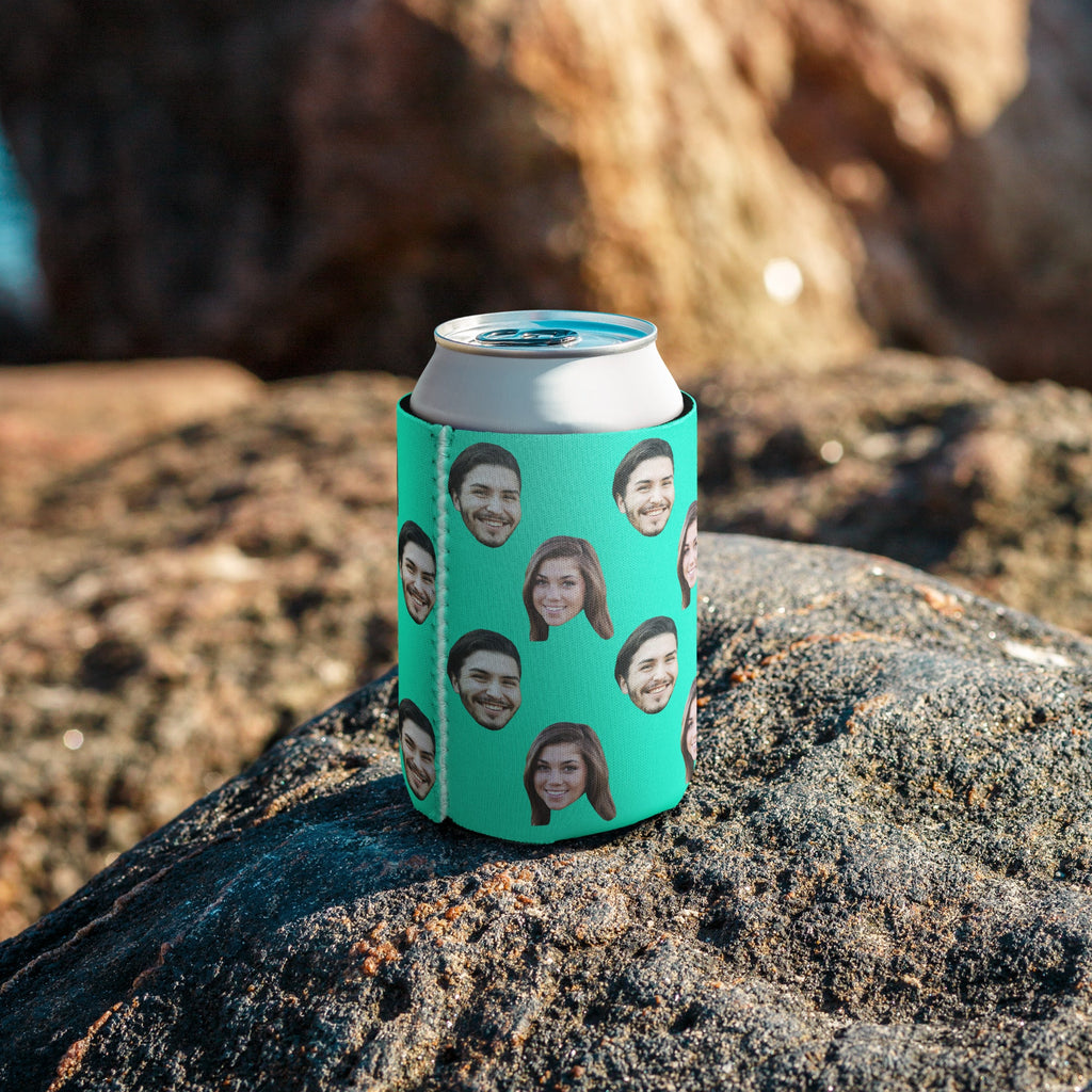 Custom Couple Faces Can Cooler