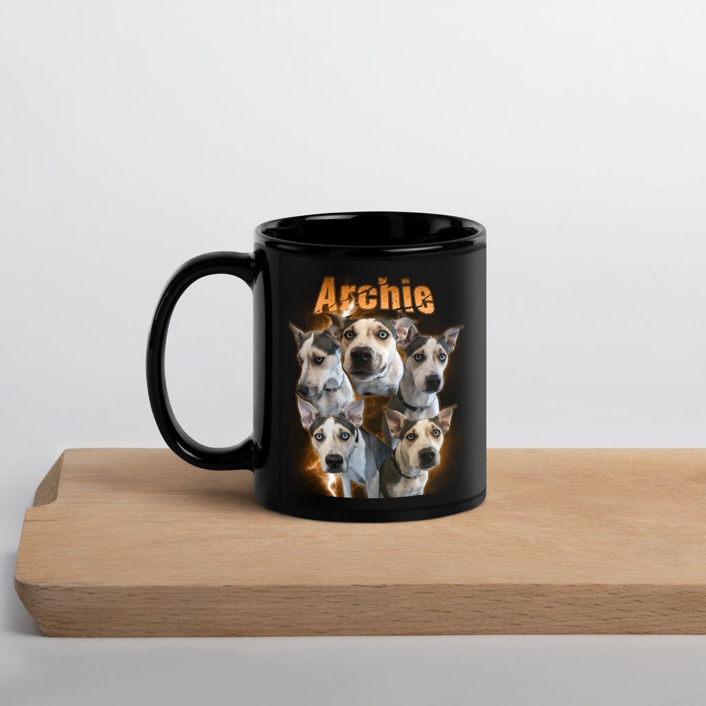 Custom Dog Bootleg Style Photo Collage Mug