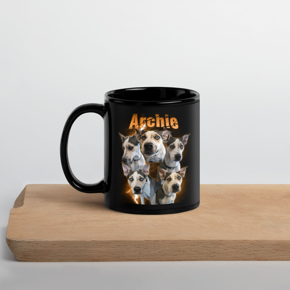 Custom Dog Bootleg Style Photo Collage Mug
