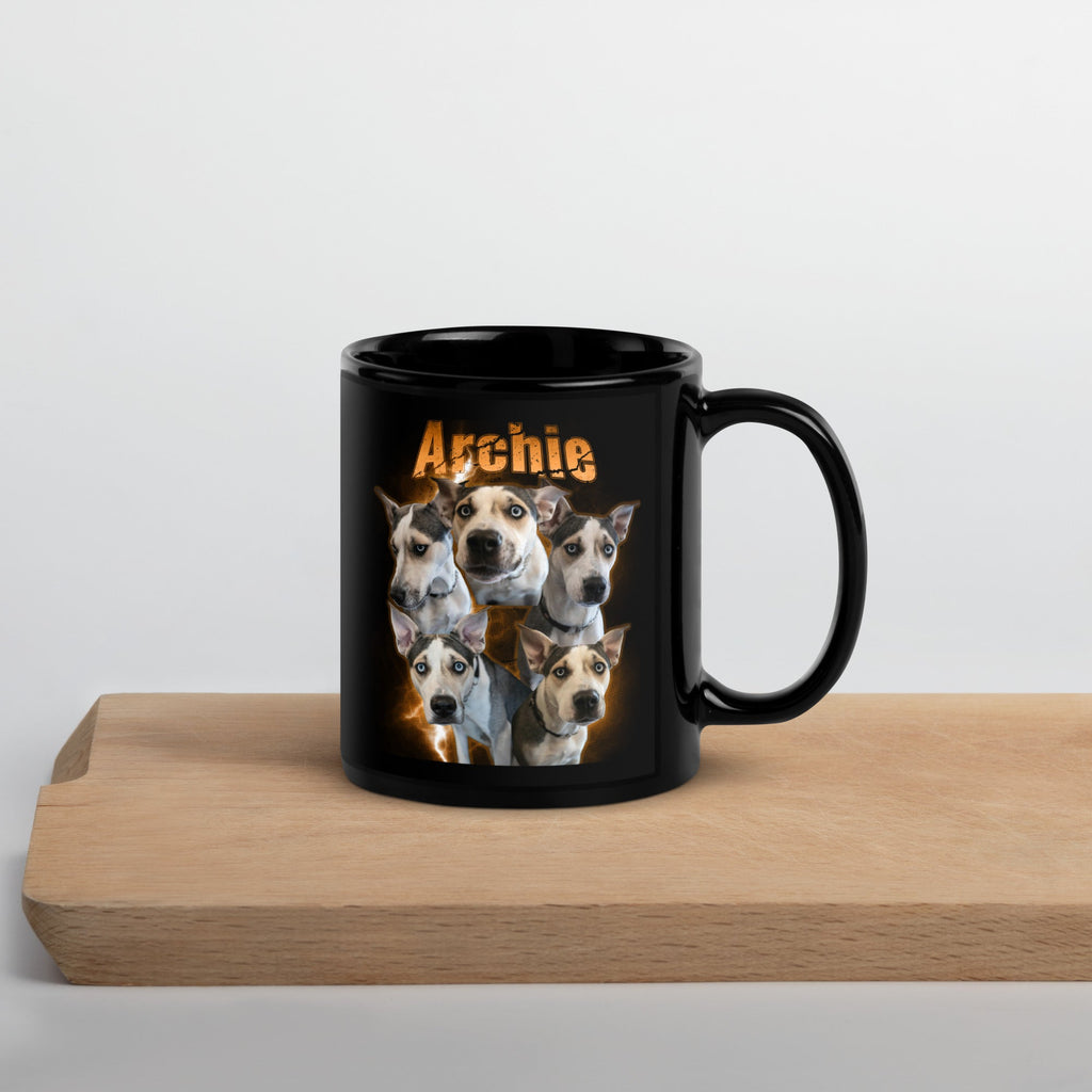 Custom Dog Bootleg Style Photo Collage Mug