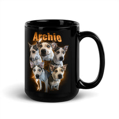 Custom Dog Bootleg Style Photo Collage Mug