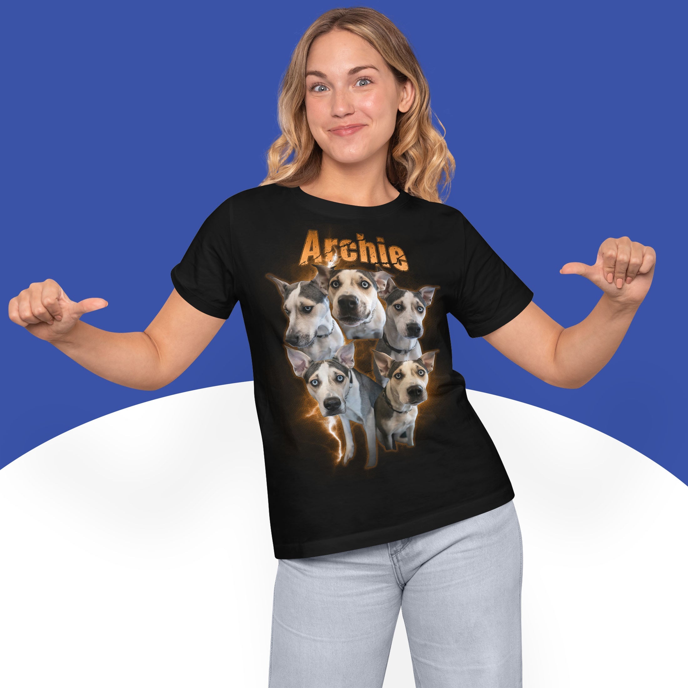 Custom Dog Bootleg T-Shirt Secondary image