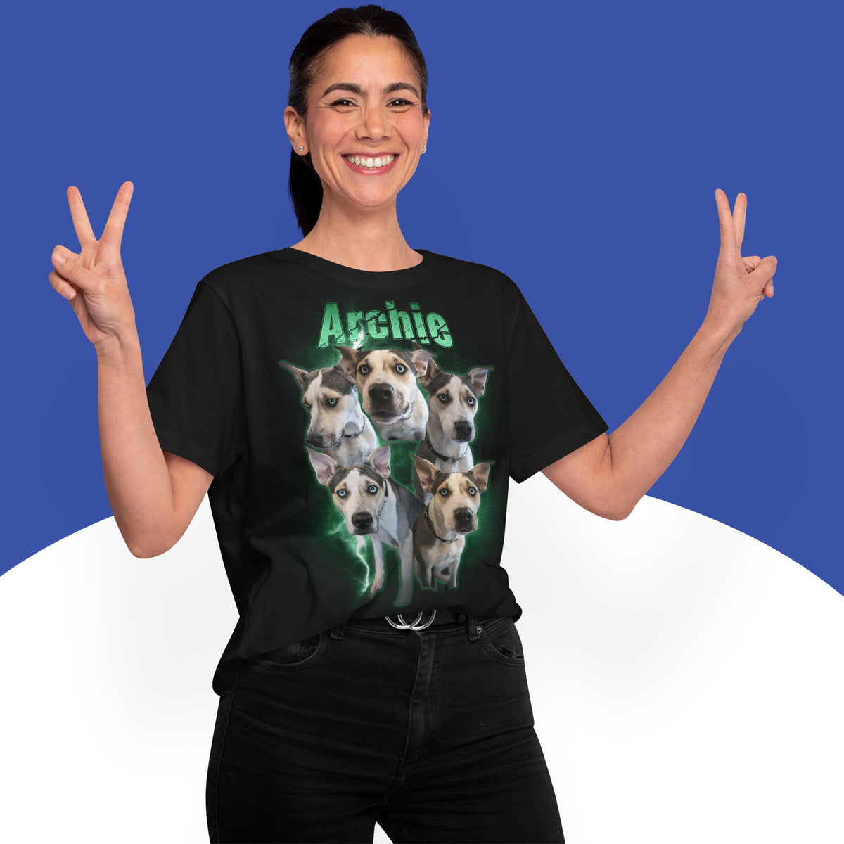 Custom Dog Bootleg T-Shirt Main image