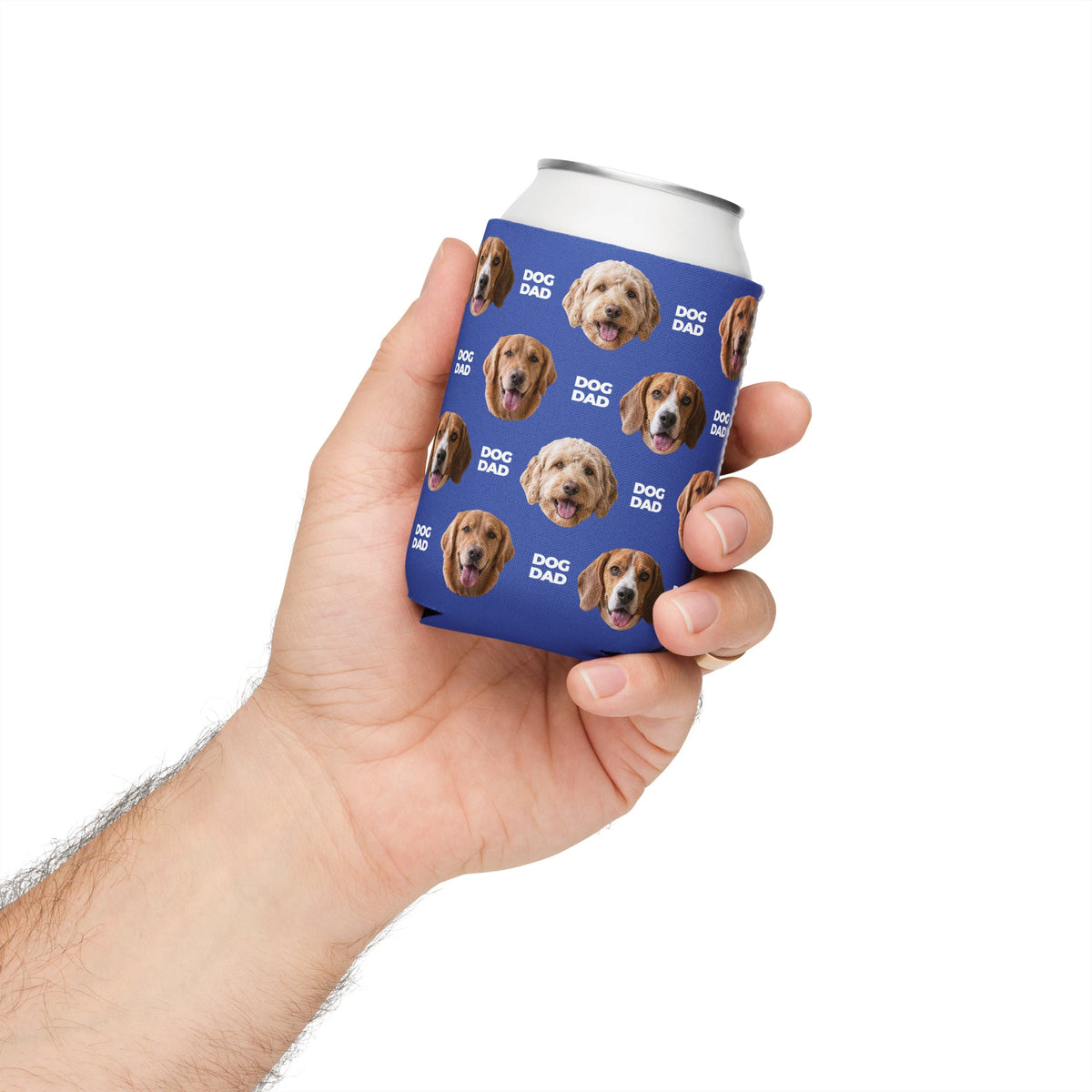 Custom Dog Dad Can Cooler