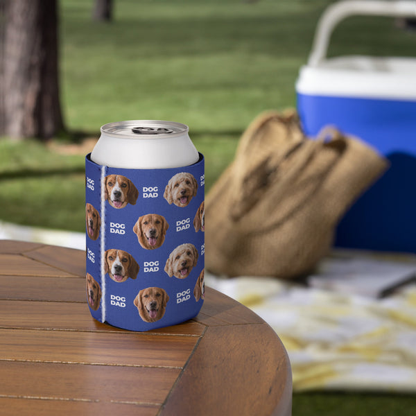 Custom Dog Dad Can Cooler