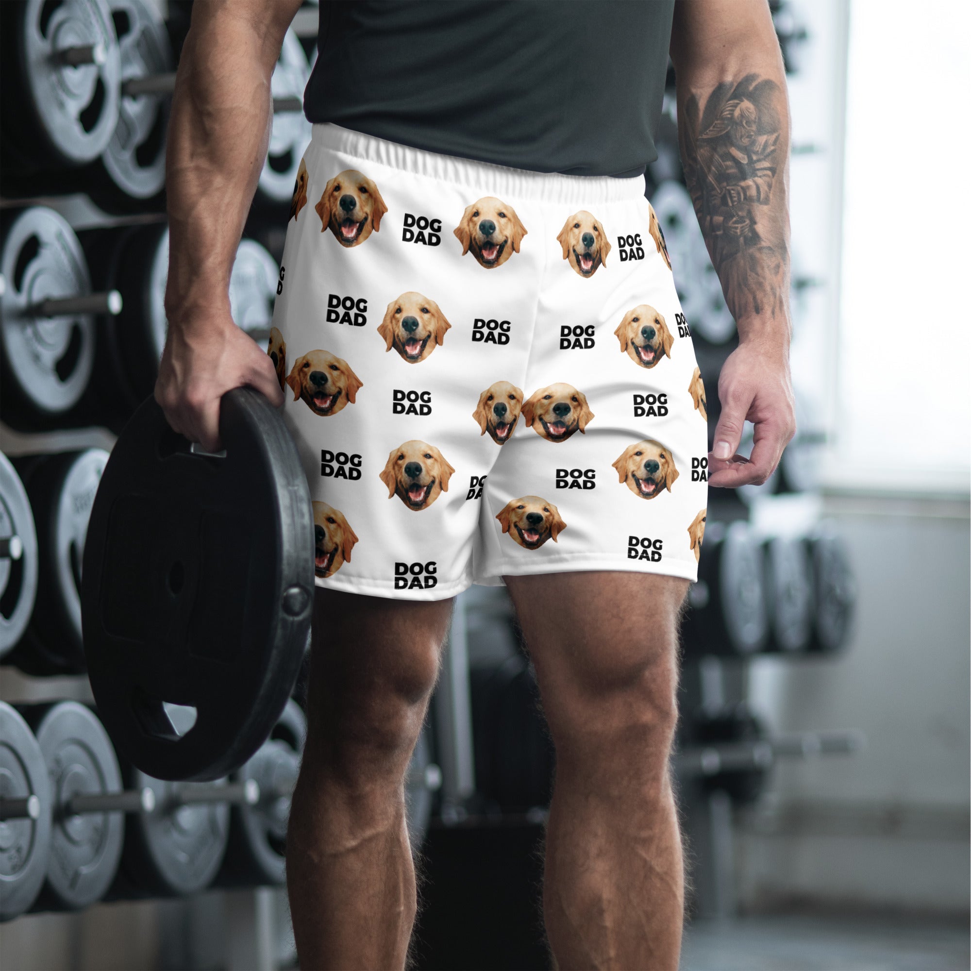 Custom Dog Dad Face Shorts
