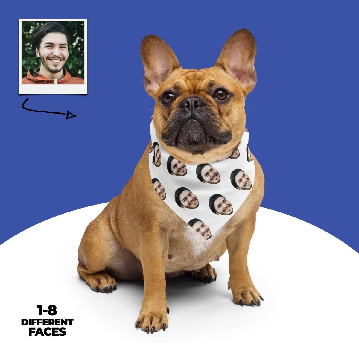 Custom Face Dog Bandana Main image