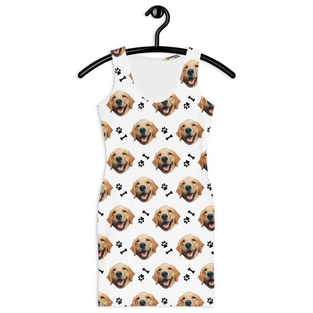 Custom Dog Face Bodycon Dress