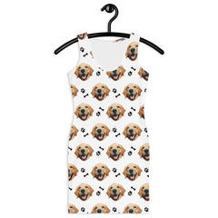 Custom Dog Face Bodycon Dress