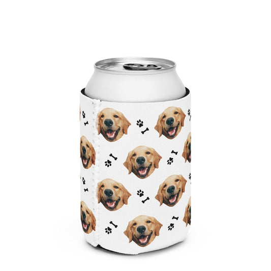 Custom Dog Face Can Cooler