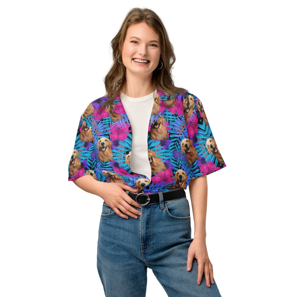 Custom Dog Face Hawaiian Shirt