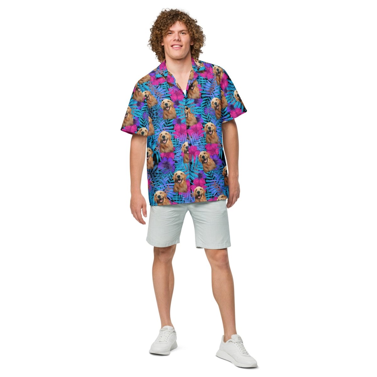 Custom Dog Face Hawaiian Shirt
