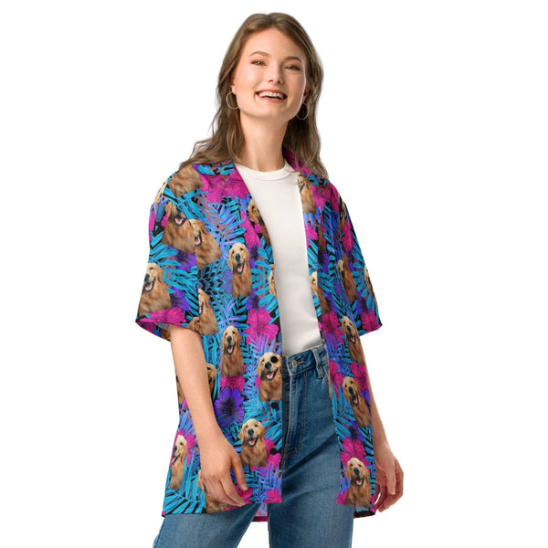 Custom Dog Face Hawaiian Shirt
