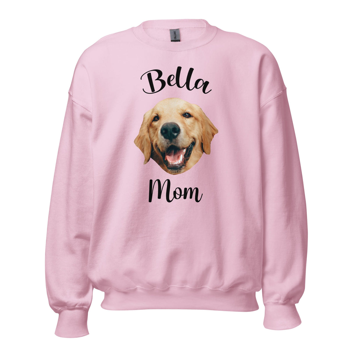 Custom Dog Face Mom Sweatshirt With Name