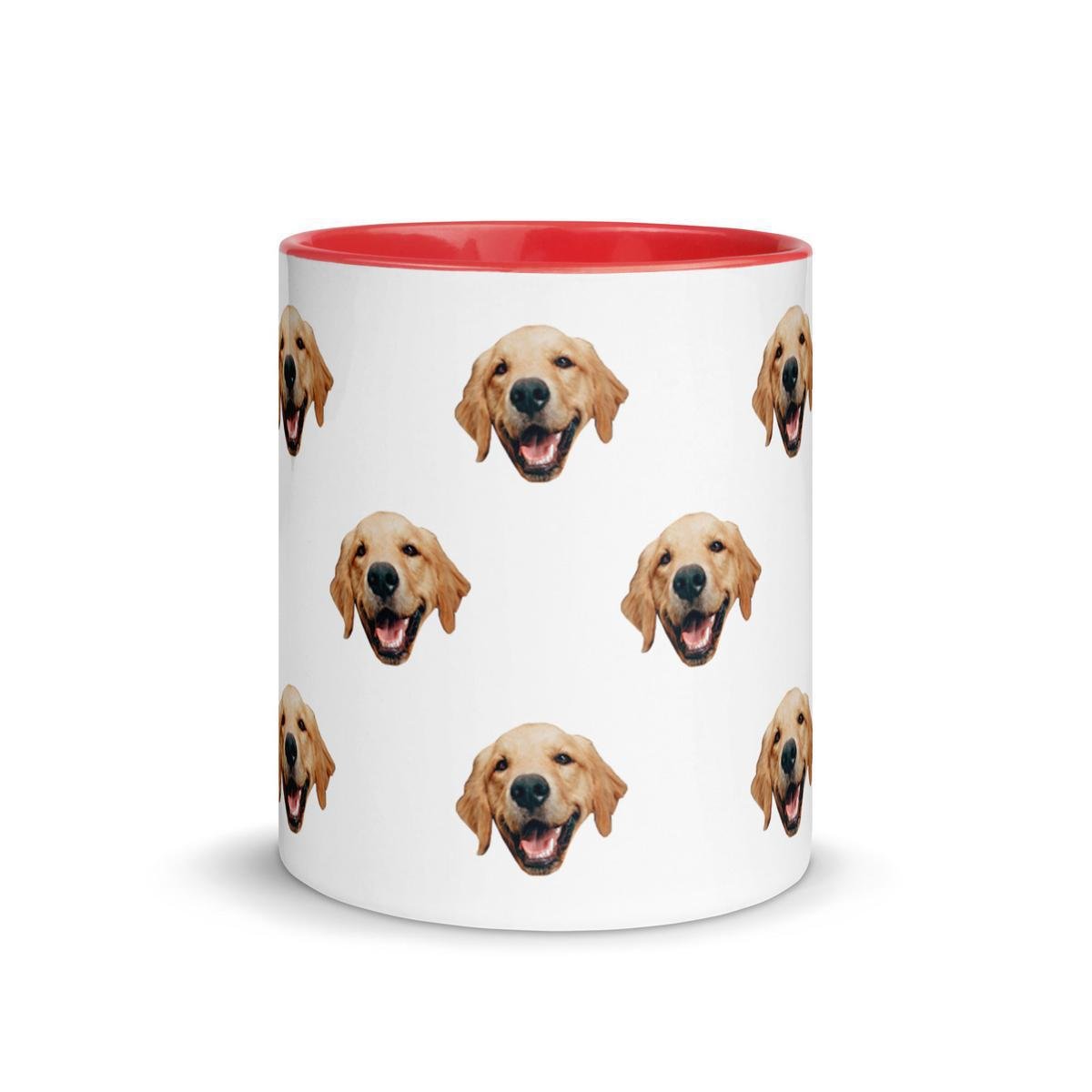 Custom Dog Face Mug With Color Inside Secondary image