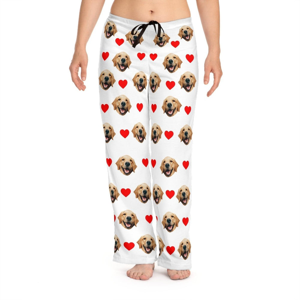 Custom Dog Face Pajama With Hearts