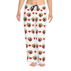 Custom Dog Face Pajama With Hearts