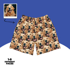 Custom Dog Face Shorts Personalized Pet Photo Shorts Funny Dog Lover Gift