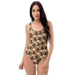Custom Dog Face Swimsuit