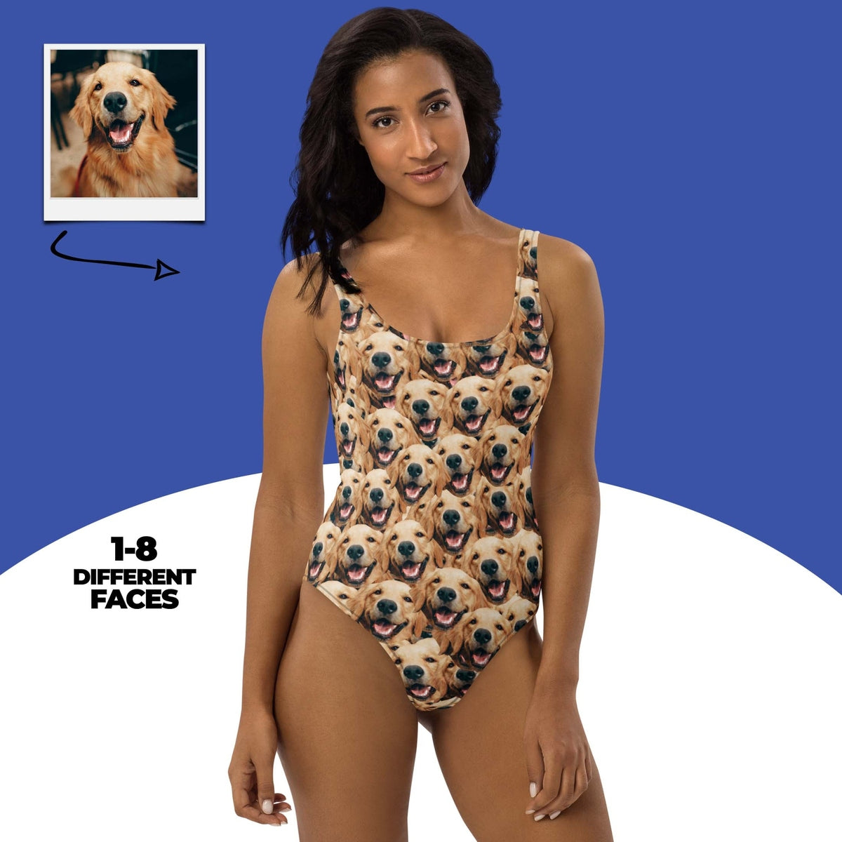Custom Dog Face Swimsuit Main image