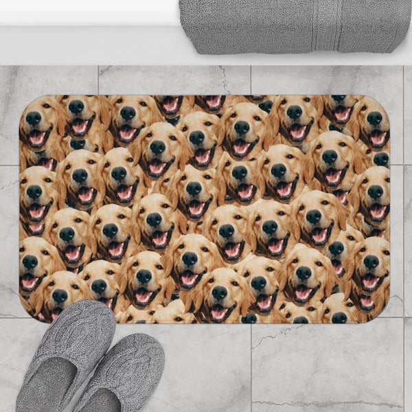 Custom Dog Faces Bath Mat