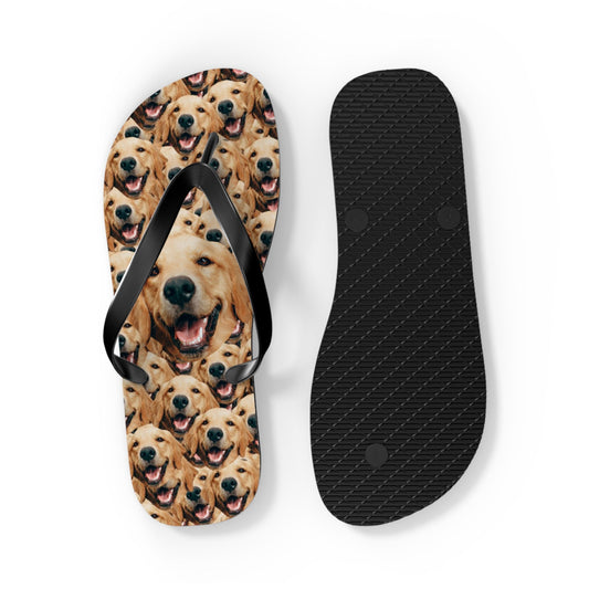 Custom Dog Faces Flip Flops
