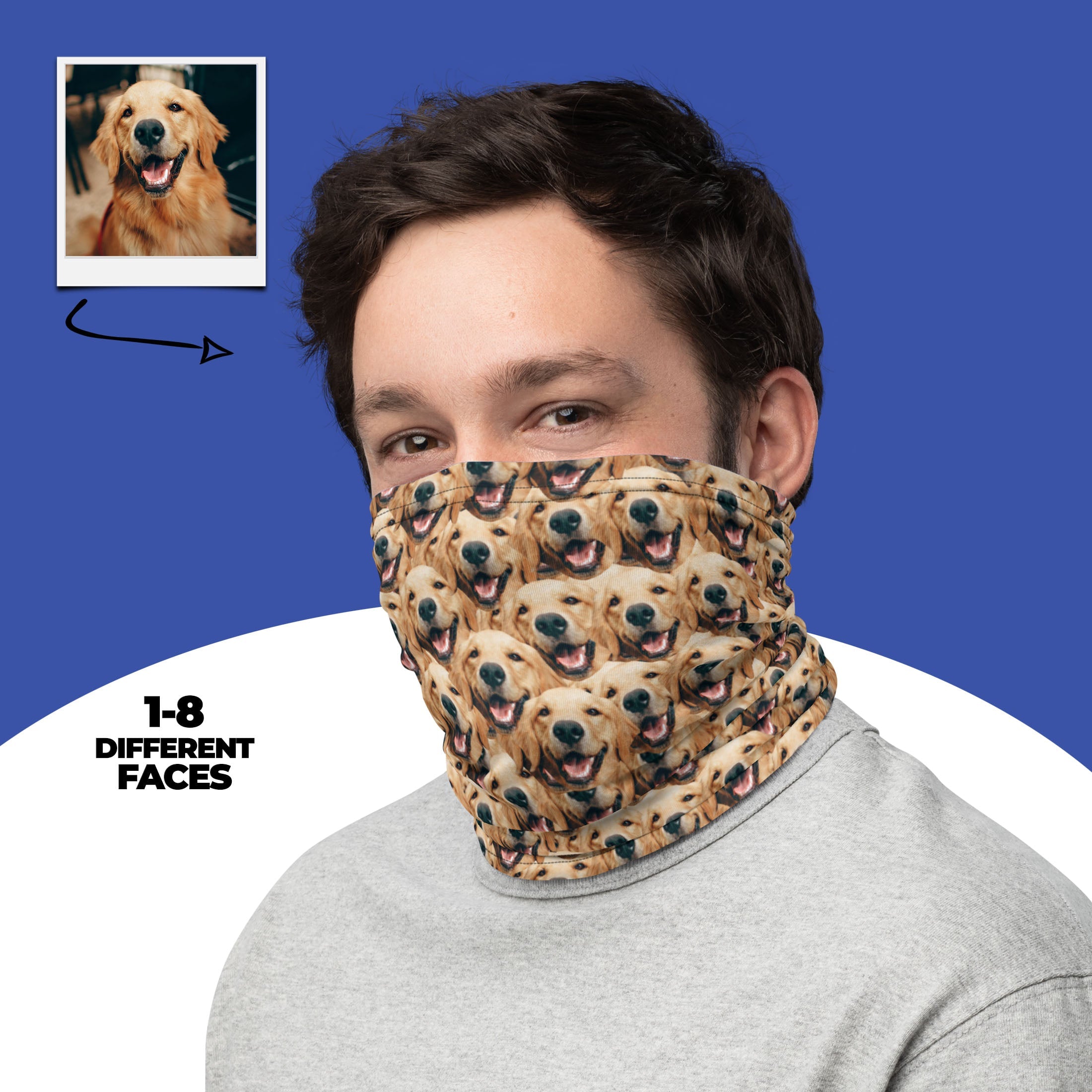 Custom Dog Faces Neck Gaiter Main image