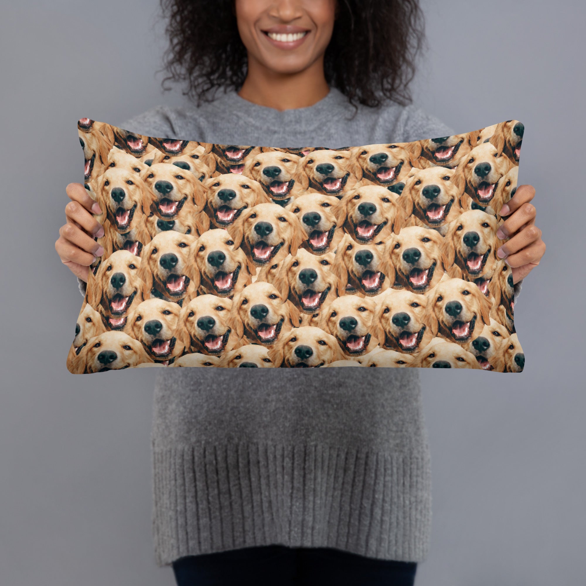 Custom Dog Faces Pillow