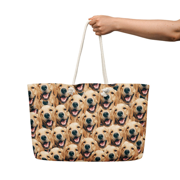 Custom Dog Faces Weekender Bag