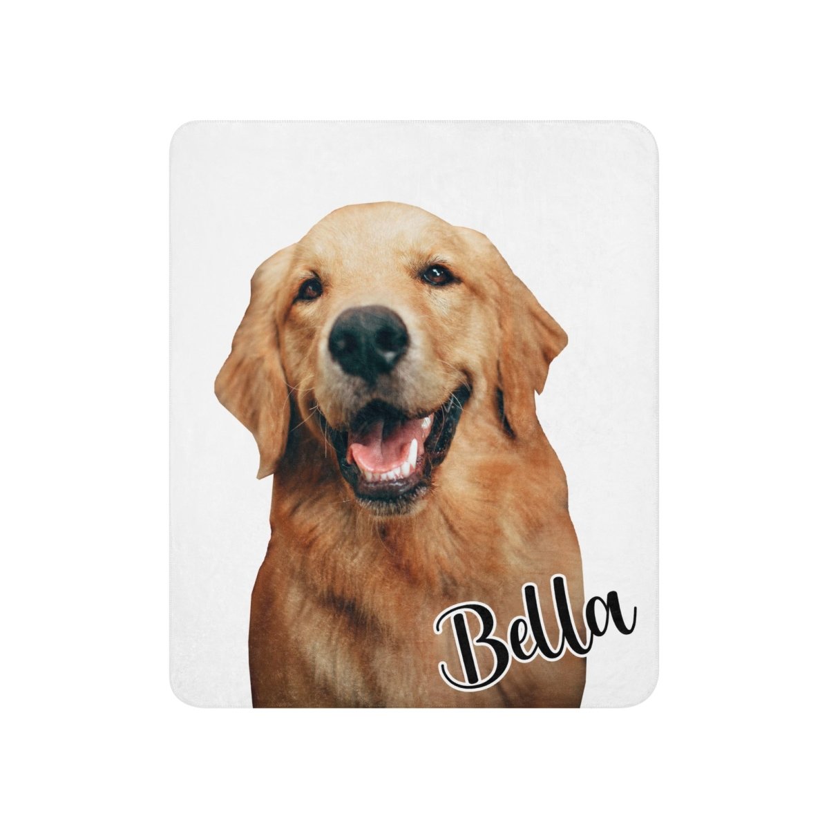Custom Dog Photo Blanket With Name Secondary image