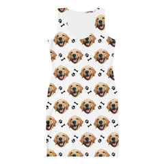 Custom Dog Photo Bodycon Dress