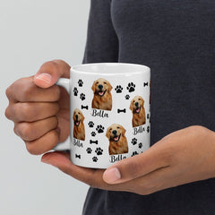 Custom Dog Photo Mug With Name