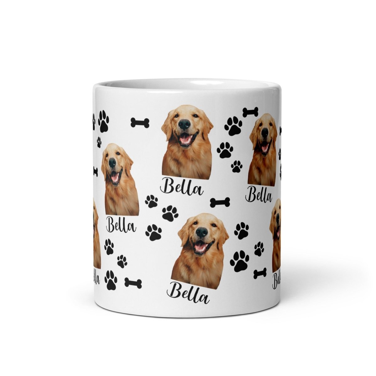 Custom Dog Photo Mug With Name Secondary image