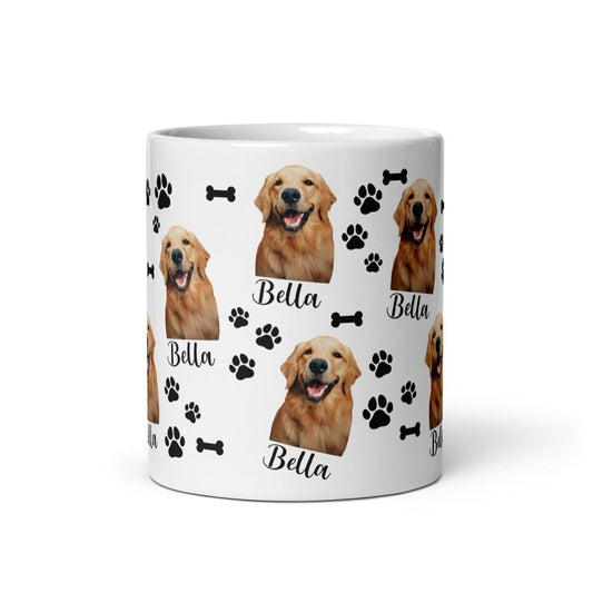 Custom Dog Photo Mug With Name
