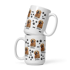 Custom Dog Photo Mug With Name