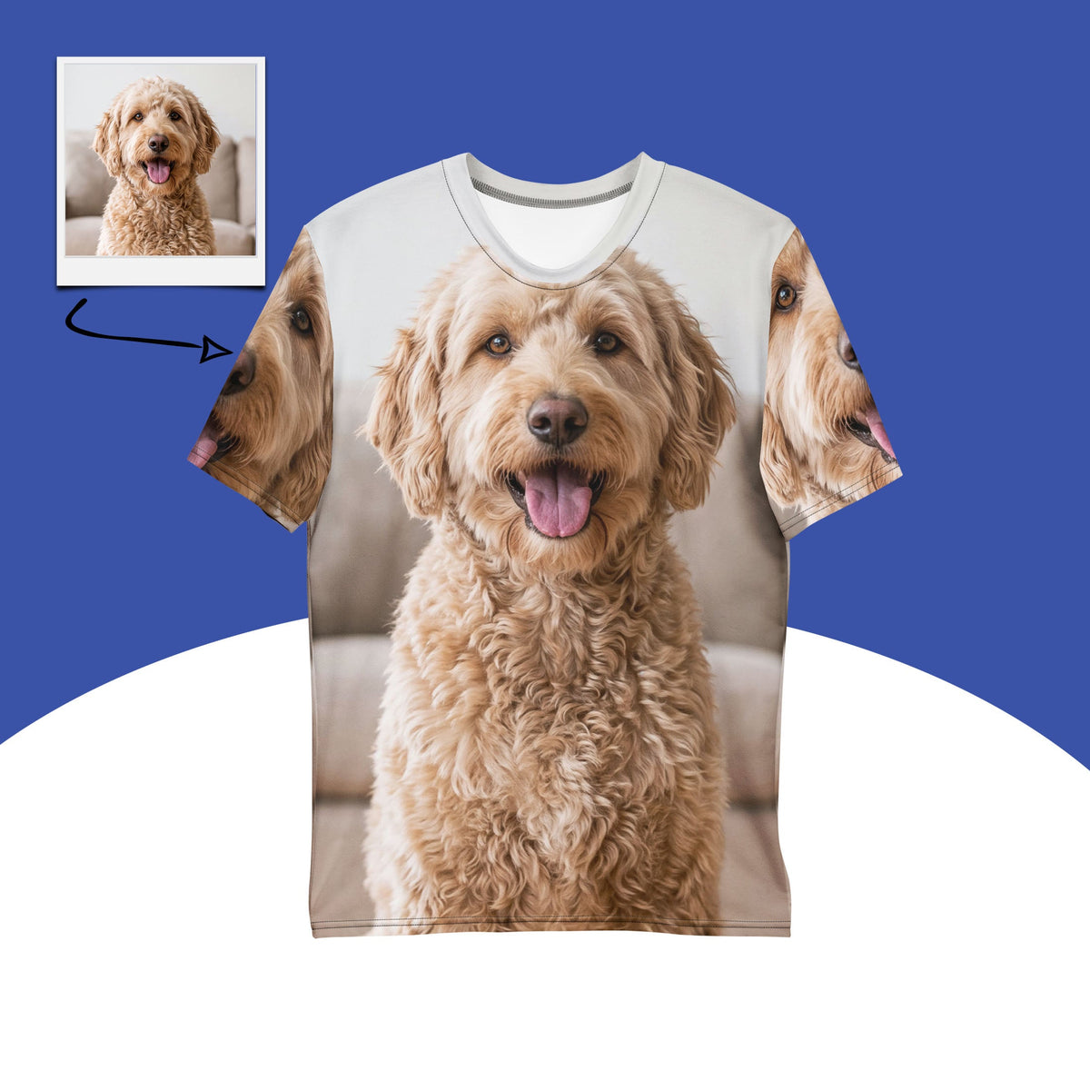 Custom Dog Photo T-shirt All Over Print Main image