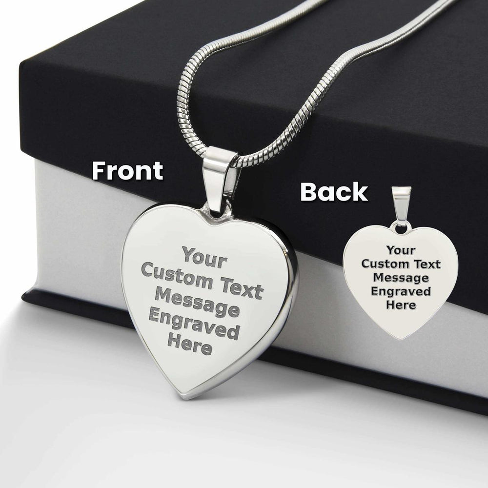 Custom Engraved Heart Necklace