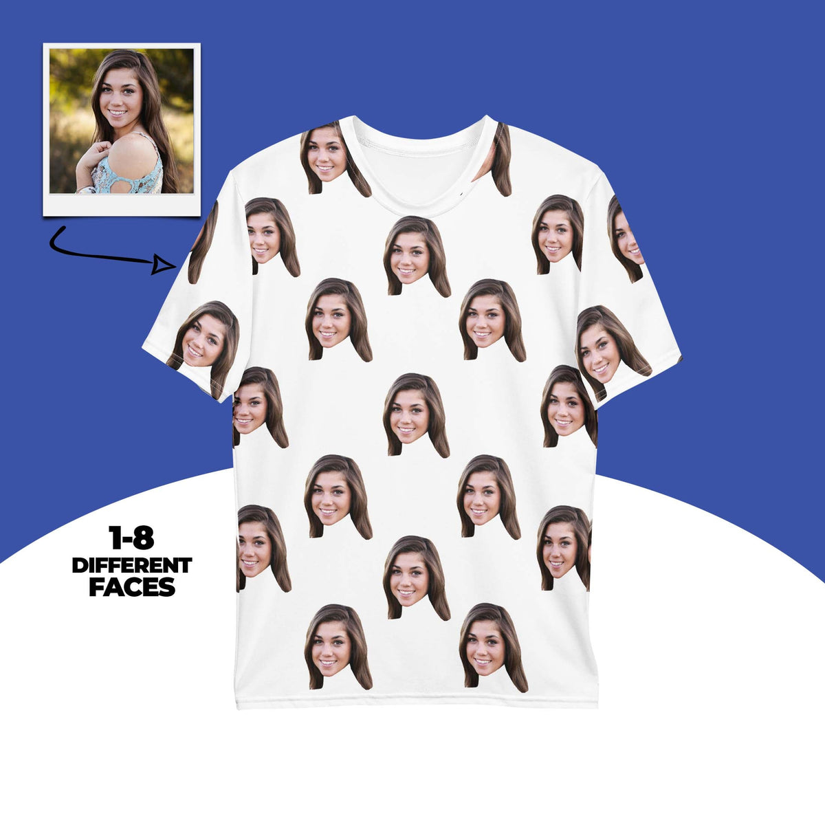 Custom Face All Over Print T-Shirt Main image