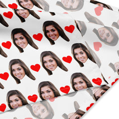 Custom Face Bandana With Hearts