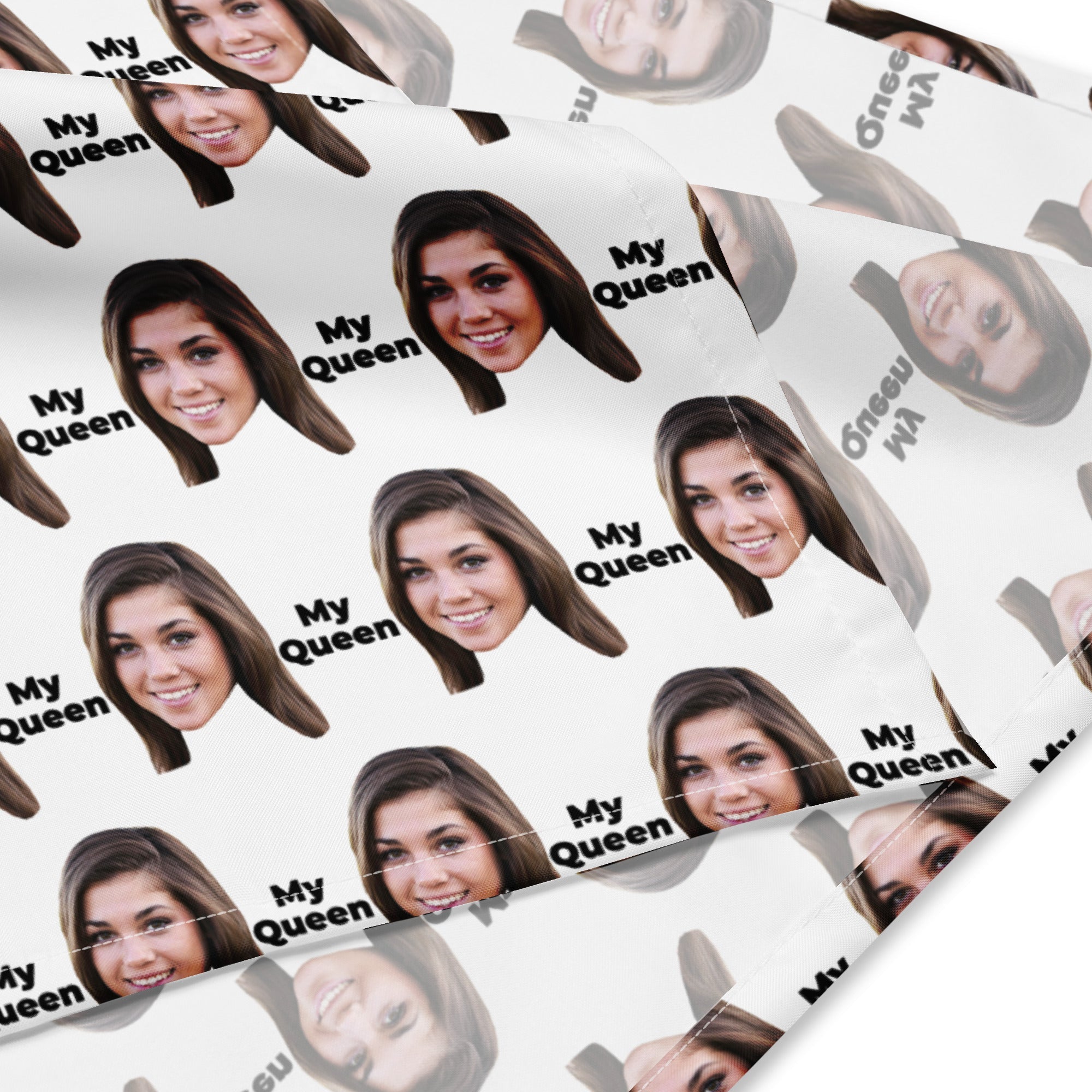 Custom Face Bandana With Text Secondary image