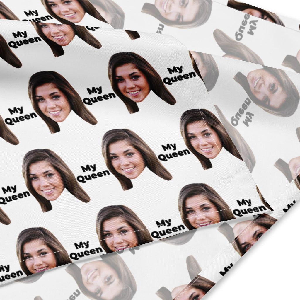 Custom Face Bandana With Text