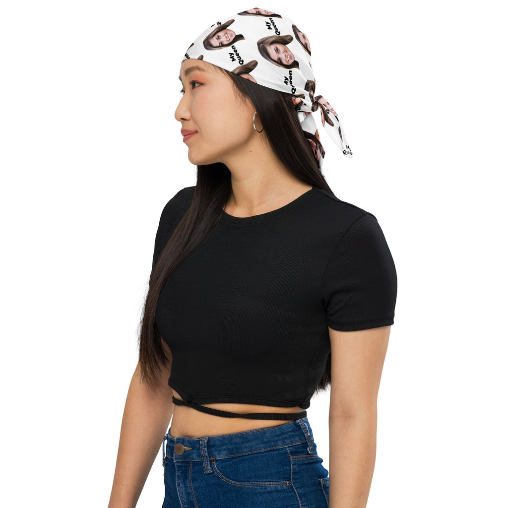 Custom Face Bandana With Text