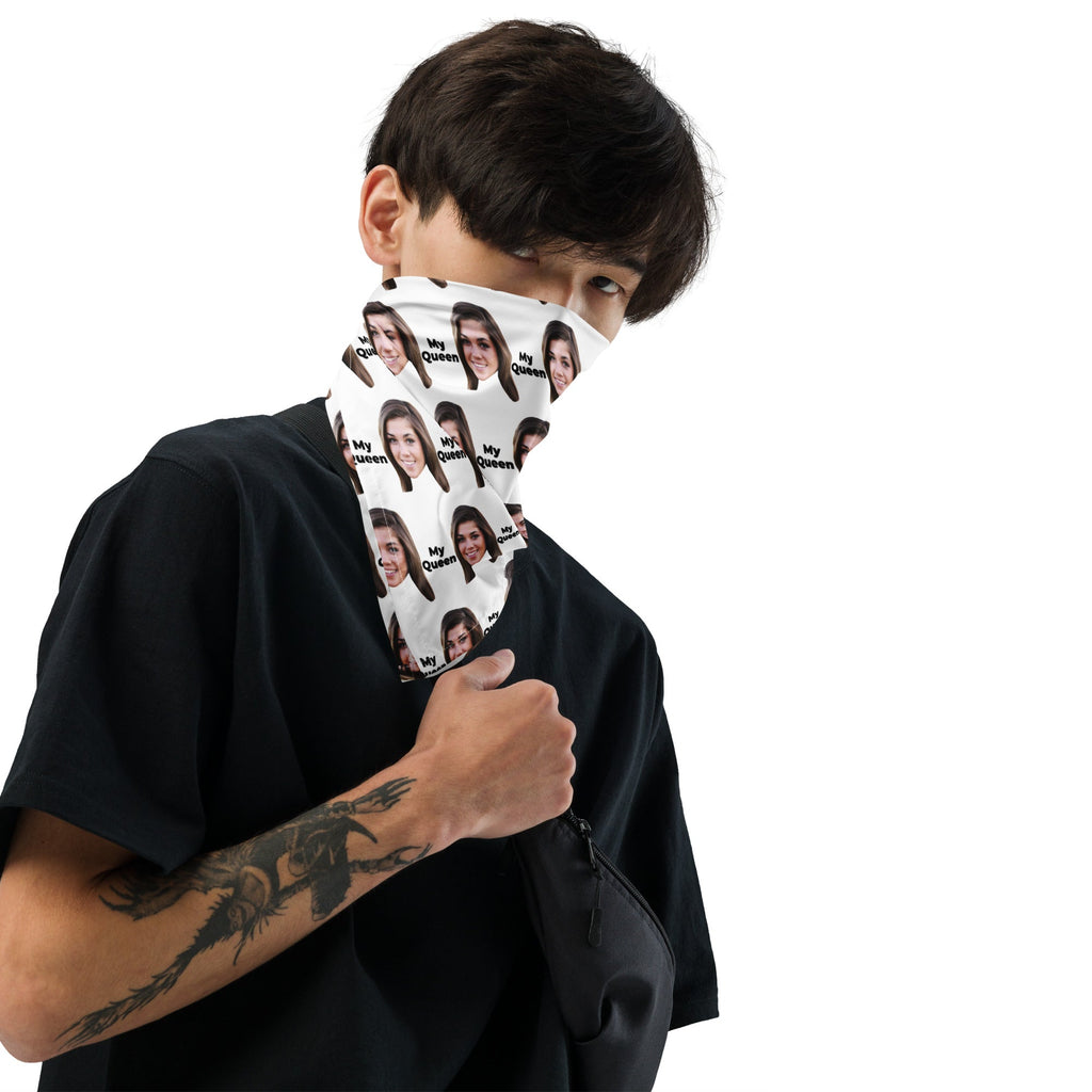 Custom Face Bandana With Text