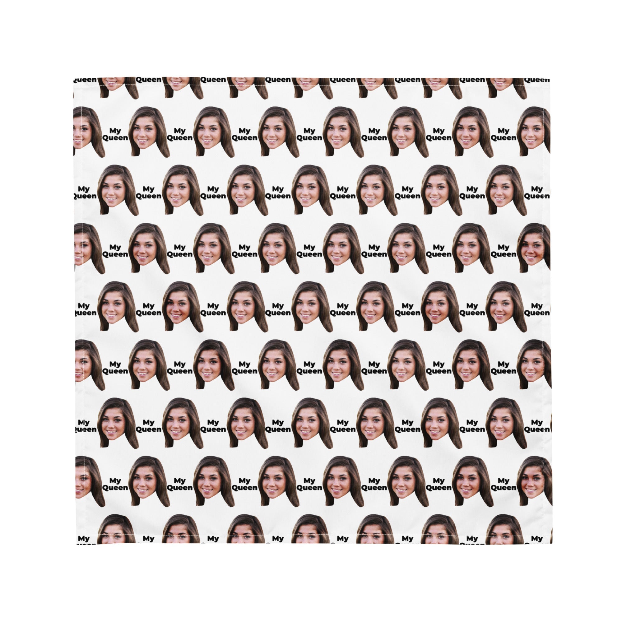Custom Face Bandana With Text
