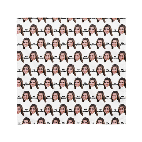 Custom Face Bandana With Text