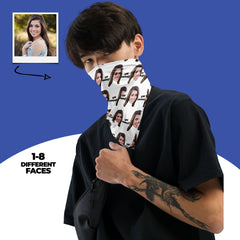 Custom Face Bandana With Text
