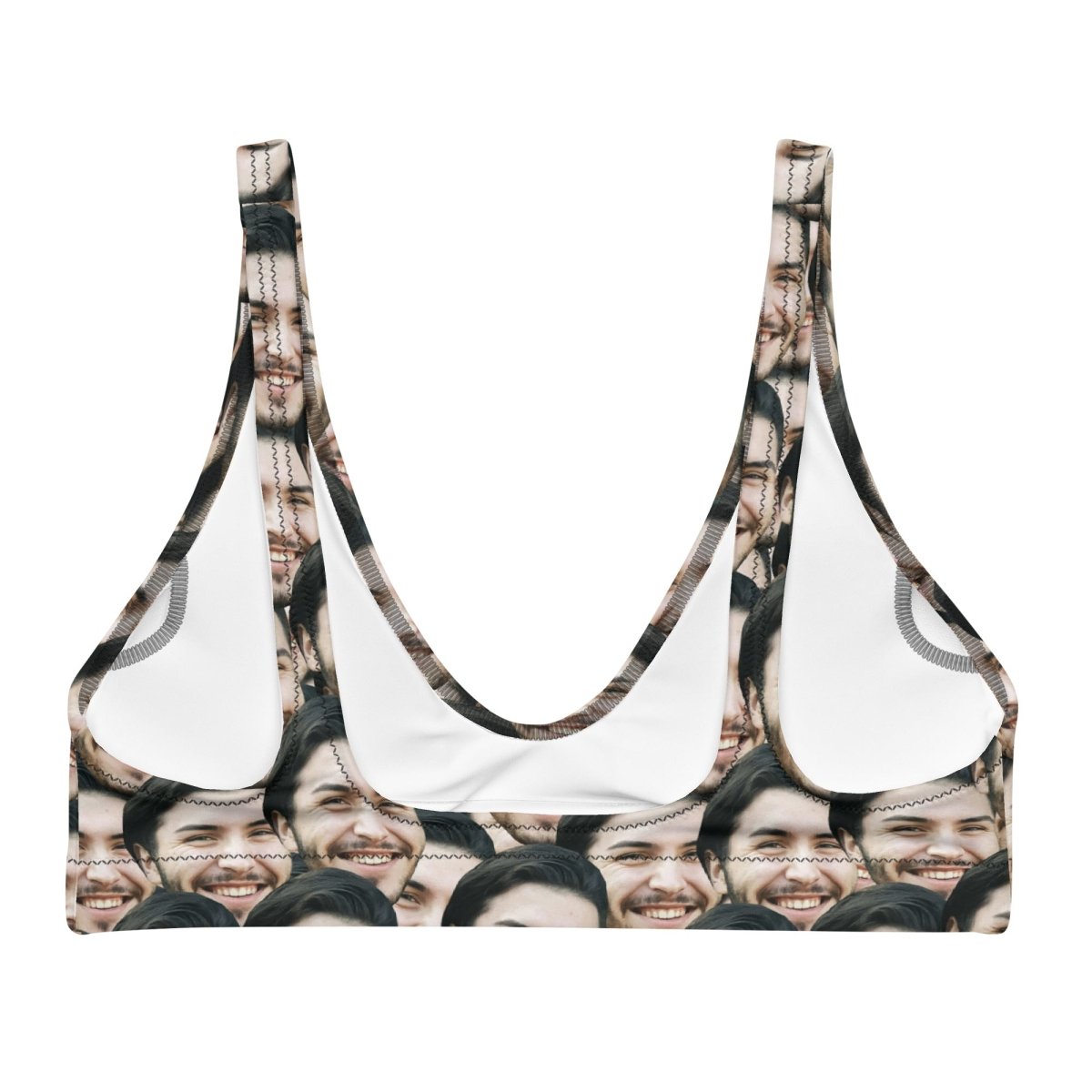 Custom Face Bikini Top Personalized Swimwear
